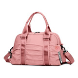 Bolsa Feminina Trichique Blogueira Esportiva Academia Chaveiro Cor Rosa claro