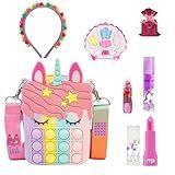 Bolsa Fidget Toy E Maquiagens De Criança Kit Maquiagem