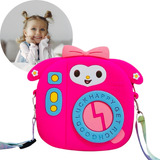 Bolsa Infantil De Silicone Infantil Meninas Pop It De Lado