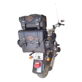 Bolsa Lateral E Traseiro Para Softail Fat Boy Kit 120 Litros