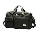 Bolsa Mala De Mão Feminina Masculina Academia Esportiva Viagem Porta Tênis Treino Piscina Praia Transversal Preto 