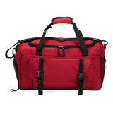 Bolsa Mala Jumbo Grande Sacola Viagem Esportiva Resistente Cor Vermelho Desenho Do Tecido Liso