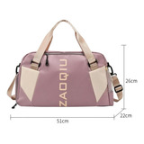 Bolsa Mala Mochila Feminina Academia Bagagem Viagem Cor Rosa escuro