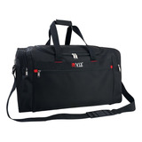 Bolsa Mala Sacola Família 30kg 80 Litros Big Viagem Passeio Cor Preto Academia Preto Alça De Mão E Alça Transversal Ajustável Removível