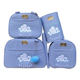Bolsa Mala Saída Maternidade 5 Peças Chuva De Amor 4 Cores