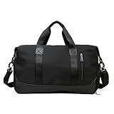 Bolsa Mala Viagem De Mão Super Grande Transversal - Impermeável E Organizada Para Viagens E Uso Diário -Preto-