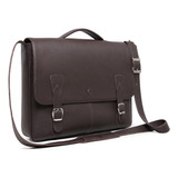 Bolsa Maleta Couro Legítimo Masculina Notebook 15 Polegadas