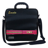 Bolsa Maleta Para 72 Esmaltes Frasqueira Preto Com Pink Rsm