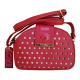 Bolsa Maletinha Transversal Betty Boop Com Chaveiro Bp22001 Cor Vermelho