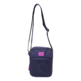 Bolsa Masculina E Feminina Shoulder Bag Olympikus Super Nova Cor Azul marinho dália Desenho Do Tecido Liso