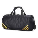 Bolsa Masculina Mochila Feminina Fitness Academia Treino Gym Acambamento Dos Ferragens Metal Cor Amarelo Cor Da Correia De Ombro Preto Desenho Do Tecido Liso