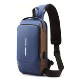 Bolsa Masculina Pochete Transversal Couro Ombro Impermeável