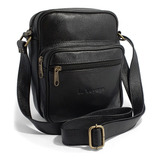 Bolsa Masculina Tiracolo Carteiro De Couro Legítimo Genuíno