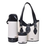 Bolsa Mateira Individual Branca Croco 1l Somente A Bolsa
