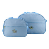 Bolsa Maternidade 2 Peças Kit De Luxo Saida Hospital Bebe