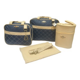 Bolsa Maternidade Menino Menina Kit Mala 4 Peças Bebê Mamãe
