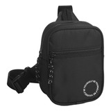 Bolsa Mini Bag Preta Transversal Unissex