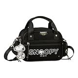 bolsa oficial snoopy colors nylon preto