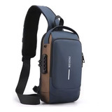 Bolsa Mochila Anti Furto Tiracolo Pochete Transversal
