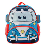 Bolsa Mochila Costas Com Alças Passeio Escolar 3d Fusca