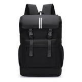 Bolsa Mochila Esportiva Academia E Viagem Ajustáveis Bolsos Cor Preto Liso