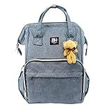 Bolsa Mochila Maternidade Impermeável Azul Claro