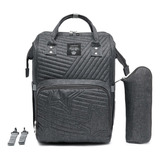 Bolsa Mochila Maternidade Lequeen Moda Bebê Grande Moderna