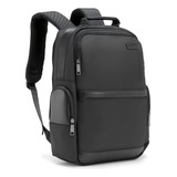Bolsa Mochila Md 2604 Executiva Expansível Notebook Maideng Elite Voyager Preto Detalhes Couro Alta Qualidade Luxo