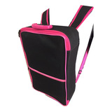 Bolsa Mochila P manicures P 90 Esmaltes Preta Com Pink
