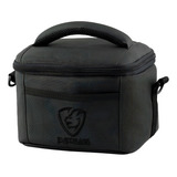 Bolsa Mochila Térmica Fitness Frasqueira Marmita Academia Treino Dieta Pequena Lancheira Luxo Passeio Everbags Preto