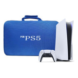 Bolsa Mochila Transporte Para Playstation 5 Acessórios Azul