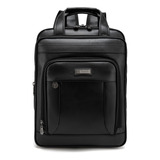 Bolsa Notebook Executiva Preta Pasta Mochila Elegante Couro
