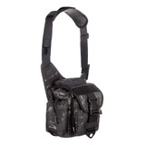 Bolsa Ombro Masculina Mochila Lateral Invictus Preta Tática