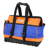 Bolsa Para Ferramentas 40cm Em Lona Dupla 22 Bolsos Fortgpro Cor Azul