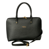 Bolsa Pasta Maleta Executiva Feminina Notebook Couro 3053 Cor Preto Desenho Do Tecido Liso