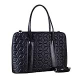 Bolsa Pasta Para Notebook Feminina Maleta Executiva Premium Elegante Para Ate 15-6- -DIAMOND PRETA-