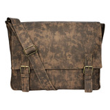 Bolsa Pasta Transversal Carteiro Vintage Masculino Feminino
