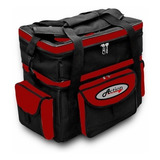 Bolsa Pesca Gg carretilhas molinetes Divisórias Vermelha Cor Vermelho Desenho Do Tecido Liso