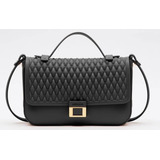 Bolsa Petite Jolie Iza Preto Pj10921 Desenho Do Tecido Lisa
