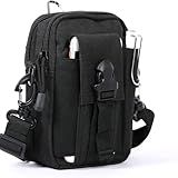Bolsa Porta Objeto Celular Carteira Pochete Tático Bolsa Cintura Militar Tática Masculino à Prova D Água Preto 