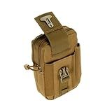 Bolsa Porta Objetos Pochete Tática Cintura Militar P-Cinto -MARROM TAN-