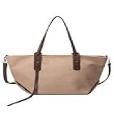 Bolsa Shopper Tote Bag Tiracolo Feminina Tamanho Grande Caqui
