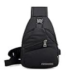 Bolsa Shoulder Bag Lateral Com Alça Regulável Unissex T 10  Preto 1 