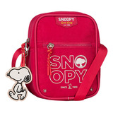 Bolsa Snoopy Transversal Pequena Feminina Em