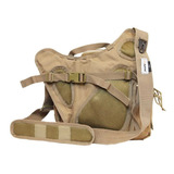 Bolsa Tática Militar De Ombro Roz Nautika Transversal Cor Coyote