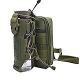 Bolsa Tática Molle Admin E Coldre Para Garrafa De água Bolsa Multiuso EDC Bolsa De Ferramentas Utilitária Bolsa De Cintura Coldre Para Celular Com Alça De Ombro Conjunto De 2