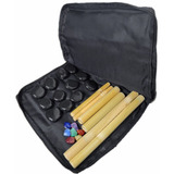 Bolsa Térmica 220v 12 Pedras Quentes 7 Chakras Kit Bambu