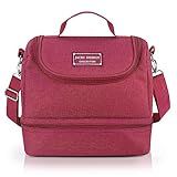 Bolsa Termica Com 2 Compartilhamentos Para Marmita Jacki Design Pink 