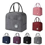 Bolsa Térmica Com Isolamento Térmico Portátil Marmita Pratica Anti Vazamento Feminina Masculina Fitness Ideal Para Lancheira Marmita Academia Trilha Piqueniques Acampamentos Azul 