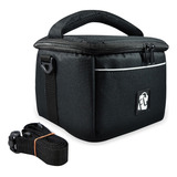 Bolsa Térmica Fitness Marmita Lancheira Preta Fit